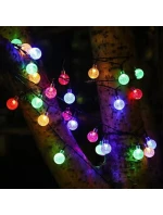 SOLÁRNÍ ZAHRADNÍ SVĚTLO GIRLANDA SOLÁRNÍ ŘETĚZ 4,9 M 40LED MULTICOLOUR