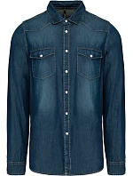 Kariban K 519 Denim košile s dlouhým rukávem 20.K519 blue jean Kariban K 519 Denim košile s dlouhým rukávem 20.K519 blue jean