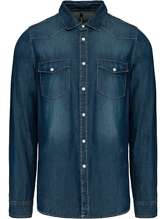 Kariban K 519 Denim košile s dlouhým rukávem 20.K519 blue jean Kariban K 519 Denim košile s dlouhým rukávem 20.K519 blue jean