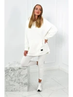 Bavlněná souprava, zateplená mikina + legíny ecru Bavlněná souprava, zateplená mikina + legíny ecru