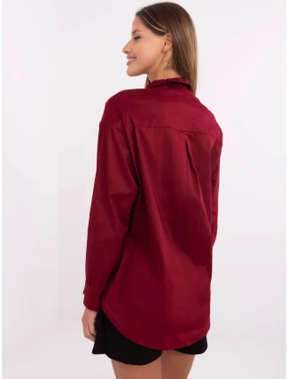 Košile DHJ KS 9213.86 bordó Košile DHJ KS 9213.86 bordó