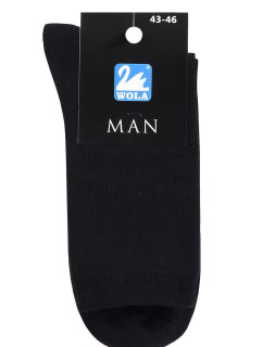 Hladké pánské ponožky s polyesterem