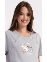 Dámská noční košile mateřská Čáp s miminkem Dámská noční košile mateřská Čáp s miminkem