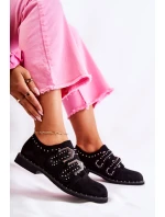 Dámské Polobotky Se Sponami Lu Boo Černé