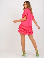 Šaty CHA SK 1422.19 fluo růžová