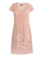 Monnari Šaty Dvouvrstvé šaty s rovným střihem Světle růžové
