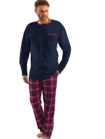 PÁNSKÉ PYŽAMO S DLOUHÝM RUKÁVEM ŽAKÁROVÉ 2576/21