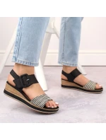 Remonte W RKR646 kožené sandály na platformě Remonte W RKR646 kožené sandály na platformě