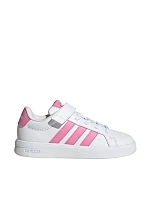 Dětská obuv adidas Grand Court 3.0 white and pink JP9371