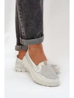 Mokasiny 24PB18-6870 krémové - Step in style