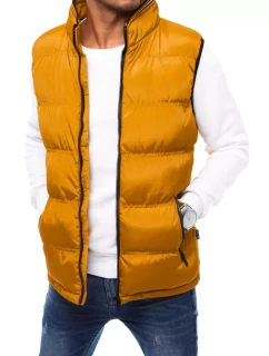 Pánská prošívaná žlutá vesta FashionStreet TX4084