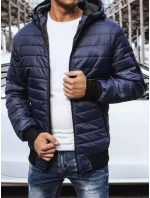 Pánská přechodná bunda prošívaná tmavě modrá FashionStreet TX4144