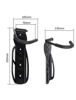 MACLEAN VERTIKÁLNÍ DRŽÁK NA KOLO NA STĚNU, OCEL, MAX. ZATÍŽENÍ 30 KG MC-432