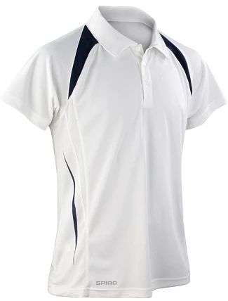 Spiro S 177M Pánské týmové piqué polo 29.177M white/navy