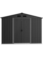 KOVOVÝ ZAHRADNÍ DOMEK NA NÁŘADÍ 257X257X202CM