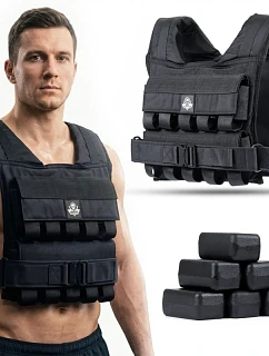 20kg posilovací vesta s kladkami W20B | DBX Bushido