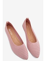 Síťované Textilní Baleríny Dámské Růžové Sarina