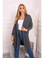 Svetr s netopýřími rukávy grafitový - Kesi Svetr s netopýřími rukávy grafitový - Kesi