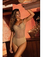 Dámské jednodílné plavky S 964 V1CM4 Como 4 béžovo-zlaté - Self