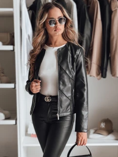 Dámská kožená bunda CHICLEATHER černá FashionStreet TY4969