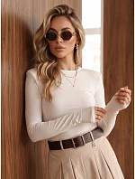 Dámská blůza s dlouhým rukávem, bílá, FashionStreet RY2941 Dámská blůza s dlouhým rukávem, bílá, FashionStreet RY2941
