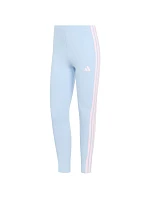 Dámské legíny adidas Essentials 3-Stripes Cotton, světle modré, KD2352