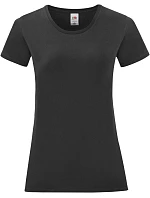 Fruit of the Loom Lady-Fit Iconic 150 T Dámské tričko 16.1432 black
