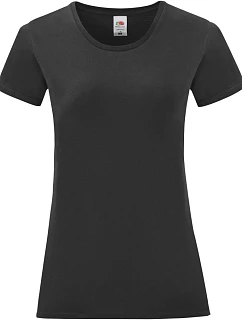 Fruit of the Loom Lady-Fit Iconic 150 T Dámské tričko 16.1432 black