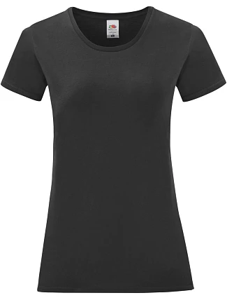 Fruit of the Loom Lady-Fit Iconic 150 T Dámské tričko 16.1432 black
