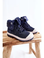 Dětské vysoké tenisky námořnická modrá Tobby
