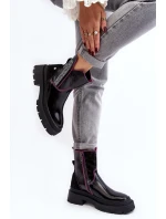 Kožené dámské botky Maciejka 06236-15 Černé