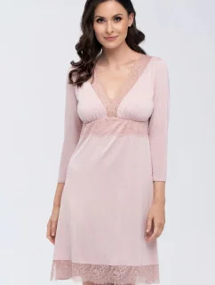 Dámská noční košile Thelma Pudr růžová - Babella