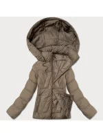 Béžová dámská bunda s odepínací kapucí J Style (16M9190-62)