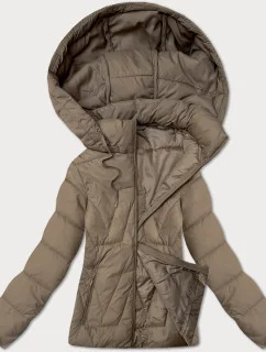 Béžová dámská bunda s odepínací kapucí J Style (16M9190-62)