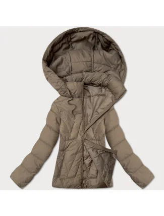 Béžová dámská bunda s odepínací kapucí J Style (16M9190-62)