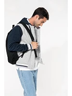 Kariban K 4003 Unisex bunda s kapucí "Teddy" 20.4003 navy/oxford grey/white