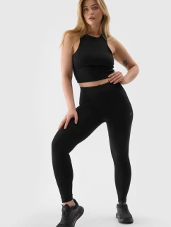 Dámské Pletené Legíny Černé 4FWMM00TTIGF195-20S