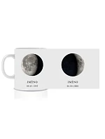 Personalizovaný klasický bílý hrníček 300 ml s měsíční fází rodiny (2-5 členů rodiny) Personalizovaný klasický bílý hrníček 300 ml s měsíční fází rodiny (2-5 členů rodiny)