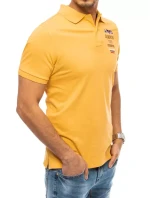 FashionStreet žlutá vyšívaná polokošile PX0435