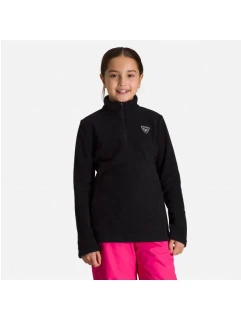 ROSSIGNOL Dívčí mikina 1/2 Zip Fleece černá