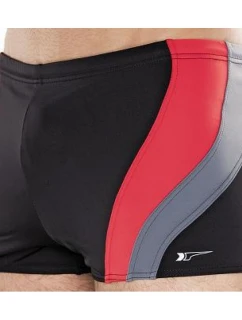 Pánské plavky 034 černá/červená M