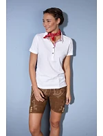 Daiber JN 715 Dámské piqué polo v tradičním krojovém stylu 02.0715 white/red white