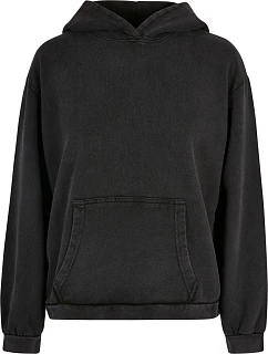 Build your Brand BY 194 Dámská mikina s kapucí "Acid Wash" 56.0194 black