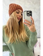 Veselá fleecová čepice K225 hnědá