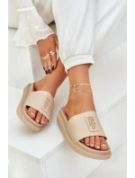 Dámské pantofle Big Star – béžové