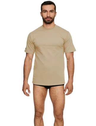 Pánské tričko 19407 T-line beige - HENDERSON Pánské tričko 19407 T-line beige - HENDERSON