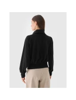 Dámská velurová mikina 4F 4FRAW24TSWSF2054-20S bez kapuce