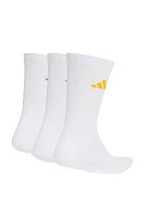 Ponožky adidas Cushioned Sportswear Crew, 3 páry, bílé, KQ6760 Ponožky adidas Cushioned Sportswear Crew, 3 páry, bílé, KQ6760
