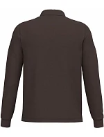 Kariban K 243 Pánské piqué polo s dlouhým rukávem 20.K243 chocolate