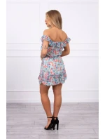 Španělské šaty do pasu v mátové barvě Španělské šaty do pasu v mátové barvě